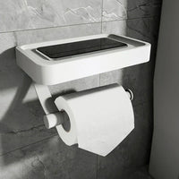 Toilettenpapierhalter mit Ablage - Stalux