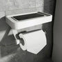 Toilettenpapierhalter mit Ablage - Stalux