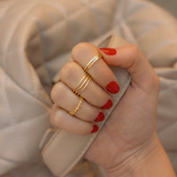 Doppelter Zirkonia-Ring - Sienna