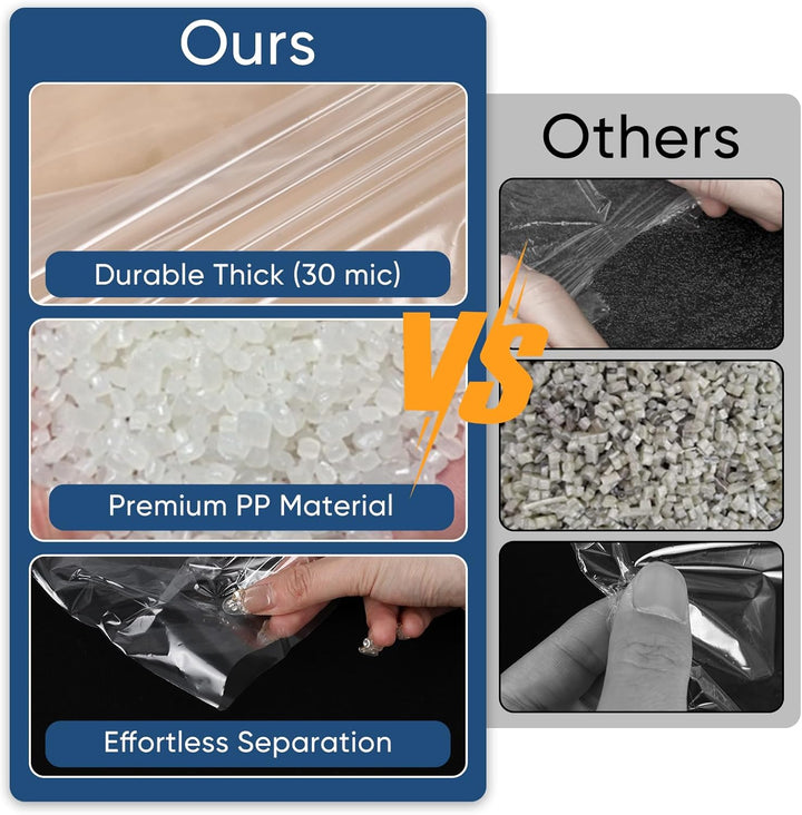 Transparante Kledinghoes Set – Set Beschermhoezen voor Kleding & Reizen