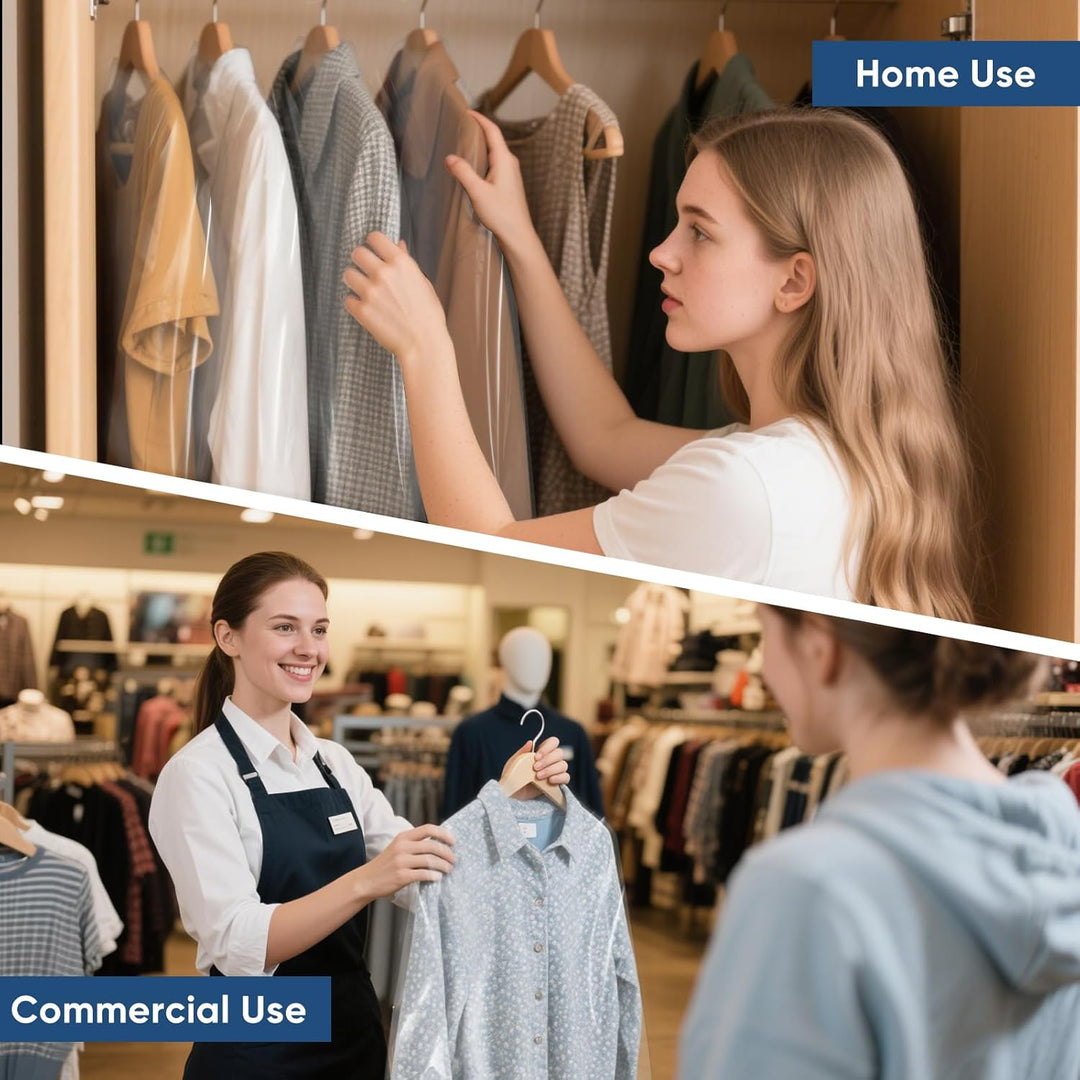 Transparante Kledinghoes Set – Set Beschermhoezen voor Kleding & Reizen