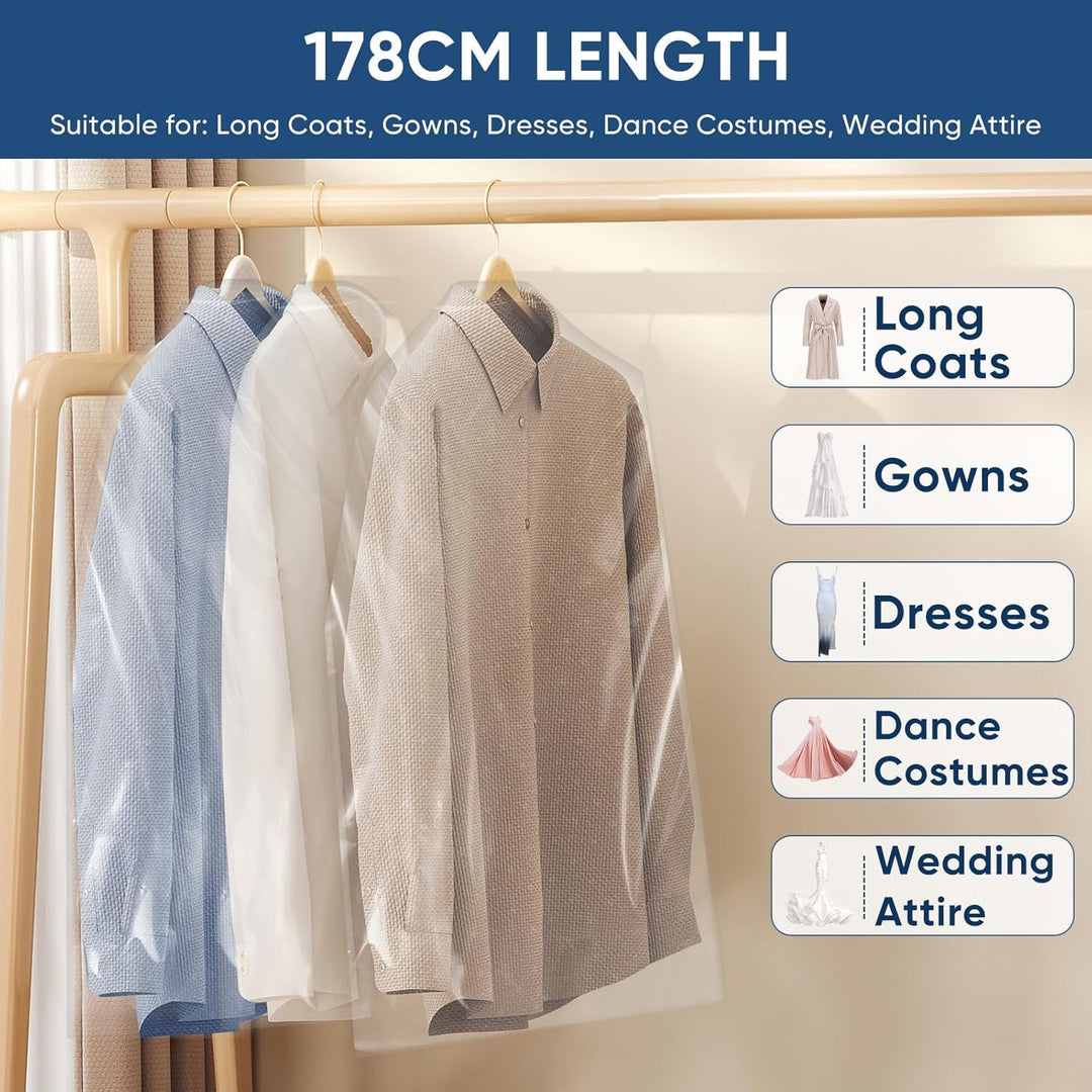 Transparante Kledinghoes Set – Set Beschermhoezen voor Kleding & Reizen