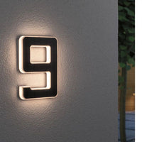 Solar Illuminated House Number with LED and Dusk Sensor 10