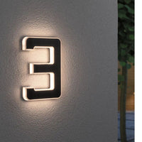 Solar Illuminated House Number with LED and Dusk Sensor 4