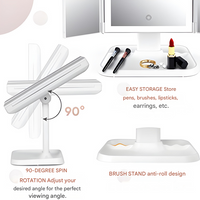 LED Make-up Mirror with Triple Lighting - Clara