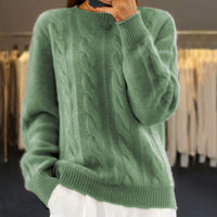 Warmer Gestrickter Damenpullover - Bella