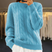 Warmer Gestrickter Damenpullover - Bella