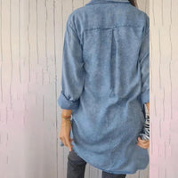 Bequemes Fake-Denim Hemd - Sophie