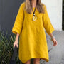 Luftiges Sommerkleid mit weiter Passform und praktischem Taschen – Malia