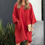 Luftiges Sommerkleid mit weiter Passform und praktischem Taschen – Malia