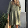 Luftiges Sommerkleid mit weiter Passform und praktischem Taschen – Malia