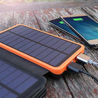 Solar power bank with 4 panels and 3 USB ports – SunCore