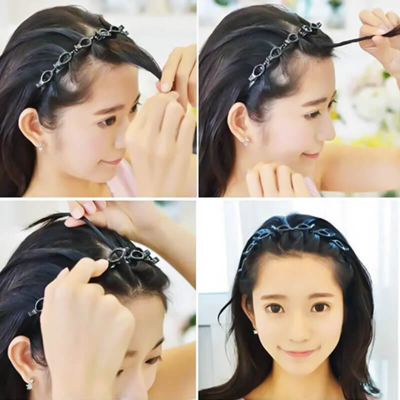 Geflochtenes Haarband mit Grip – Bibi