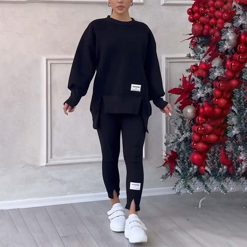 Legeres Damen Set aus Sweatshirt und Leggings - Elena