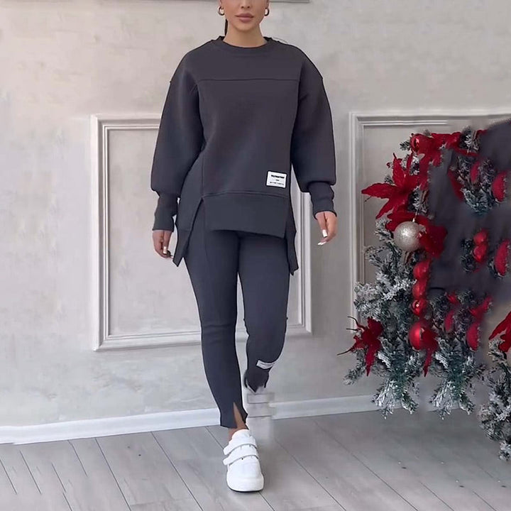 Legeres Damen Set aus Sweatshirt und Leggings - Elena