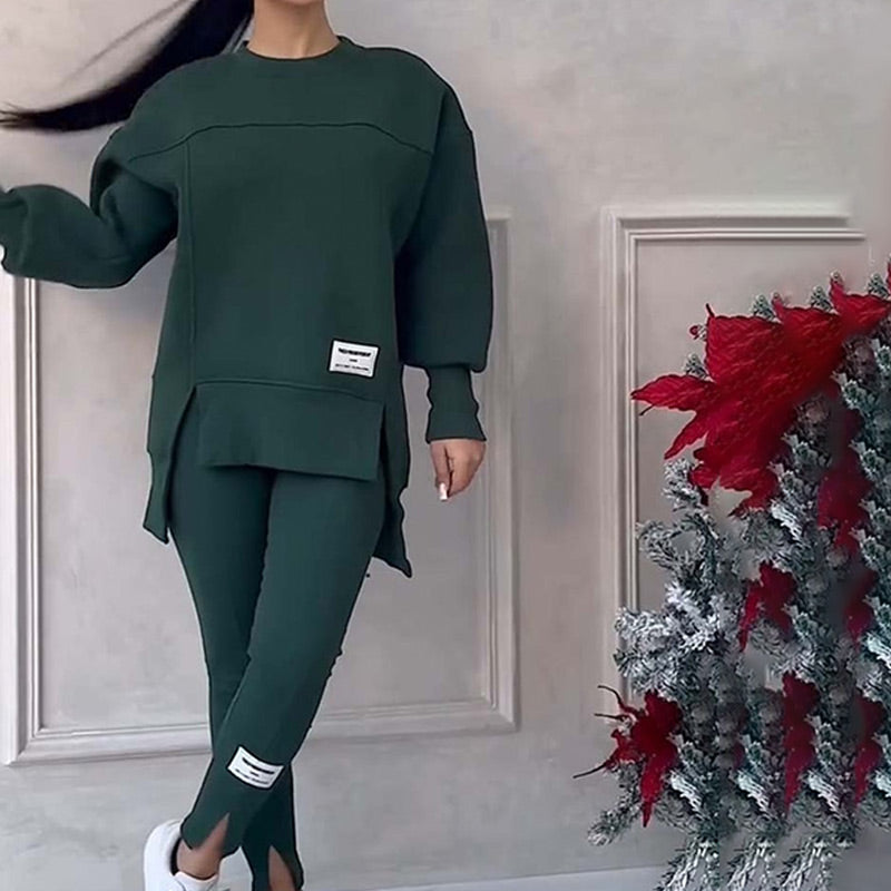 Legeres Damen Set aus Sweatshirt und Leggings - Elena