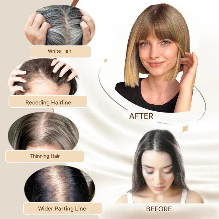 Clip-in Hairpiece with Bangs – Livia