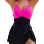 Trendiger Einteiler-Badeanzug mit Cut-Outs und Wickeldesign - Elina