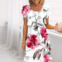 Blumen-Wasserfall-Sommerkleid – Leona