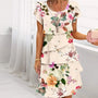 Blumen-Wasserfall-Sommerkleid – Leona