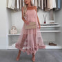 Schulterfreies Tüllkleid mit Rüschen - Nea