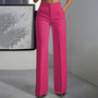 Women's High-Waist Dress Pants | Straight Leg & Crease | Sizes S-3XL 7