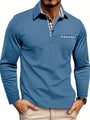 Herren-Poloshirt mit langen Ärmeln – Victor