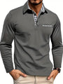 Herren-Poloshirt mit langen Ärmeln – Victor