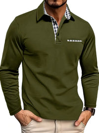 Herren-Poloshirt mit langen Ärmeln – Victor