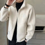 Herren-Fleecejacke mit hohem Kragen – Milan