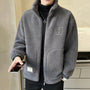 Herren-Fleecejacke mit hohem Kragen – Milan