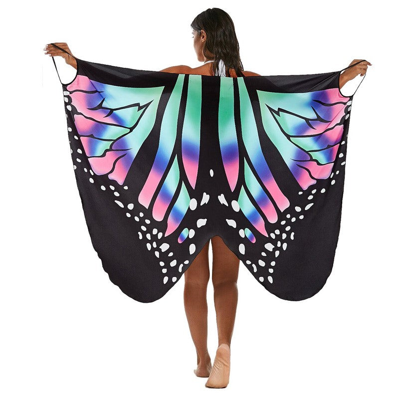 Fröhliches Schmetterling Strandkleid | Ein einzigartiges Strandkleid mit Schmetterlingsdesign