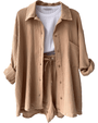 Zweiteiliges Damen-Sommeroutfit mit Shirt und Hose – Mila