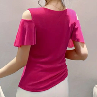 Modische V-Ausschnitt Bluse für Damen - Elvira