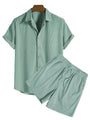 Trendiges Herren-Sommer-Set mit Streifenmuster - StrandStil