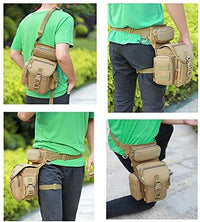 Robuste taktische Beintasche für Herren – Wasserabweisendes Multi-Taschen-Design