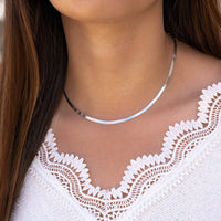 Luxe Platte Halsketting - Elvira
