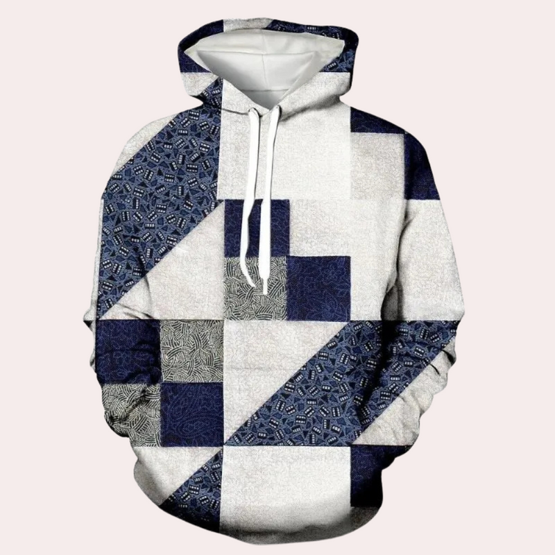 Trendiger karierter Hoodie für Herren - Cedric