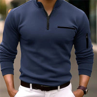 Luxuriöser Herrenpullover mit Reißverschluss - Davy
