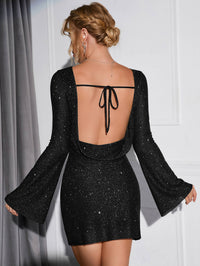 Glitzerkleid mit offenem Rücken - Sophia