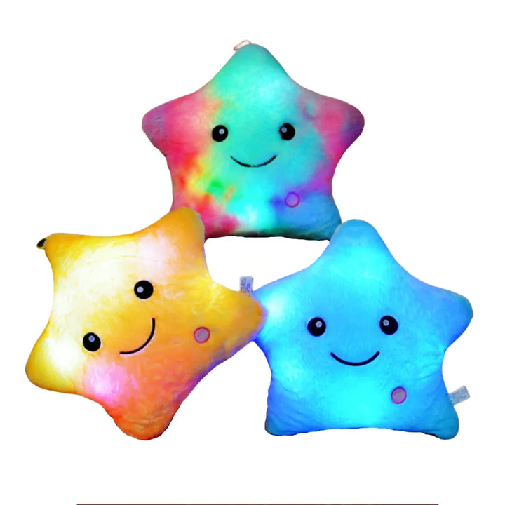 LED-beleuchtetes Stern-Kuschelkissen für Kinder - StarGlow
