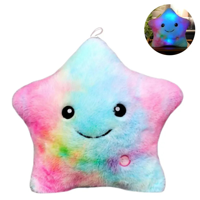 LED-beleuchtetes Stern-Kuschelkissen für Kinder - StarGlow