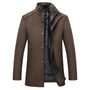 Wollene Winddichte Gestreifte Herrenjacke - Logan™