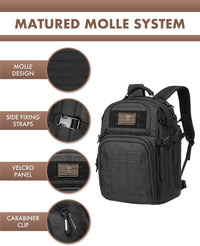 35L Outdoor-Taktischer Rucksack mit Molle-System und Laptopfach