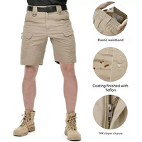Heren Outdoor Shorts met 6 ritszakken - FlexTrek Cargo Shorts