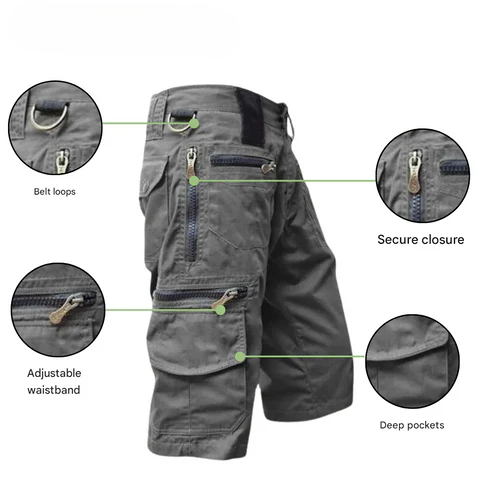 Sneldrogende outdoor cargoshorts voor heren – TrailFlex