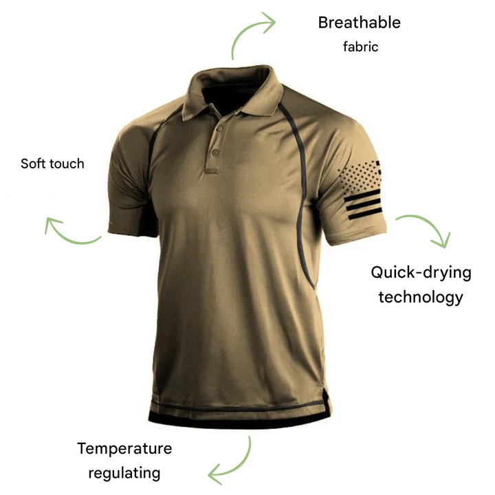 Quick-drying outdoor polo shirt for men – TrailCore Polo