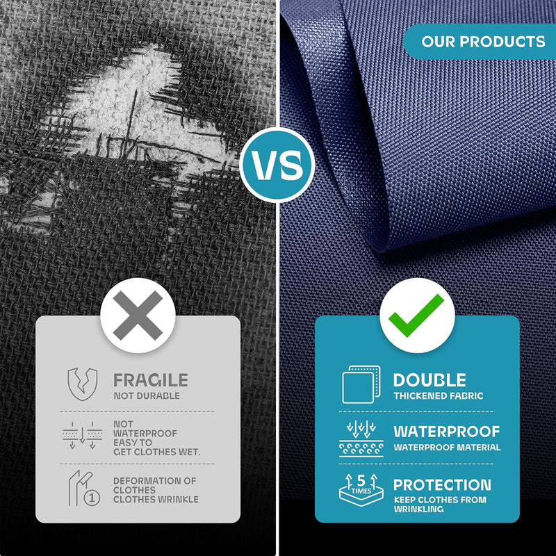 Heavy-Duty Reis Kledingzak met Helder Venster & Accessoires Vakken