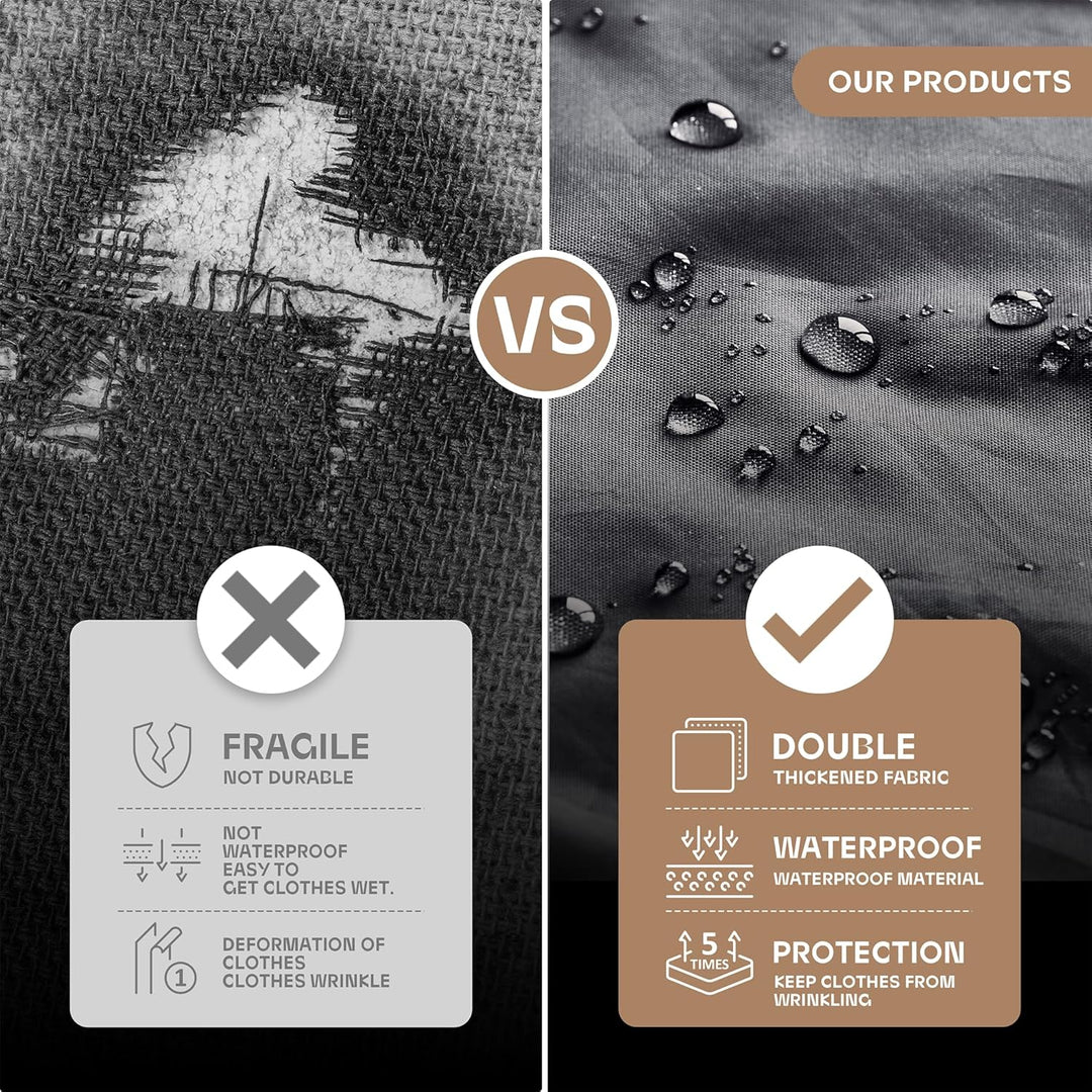 Heavy-Duty Reis Kledingzak met Helder Venster & Accessoires Vakken