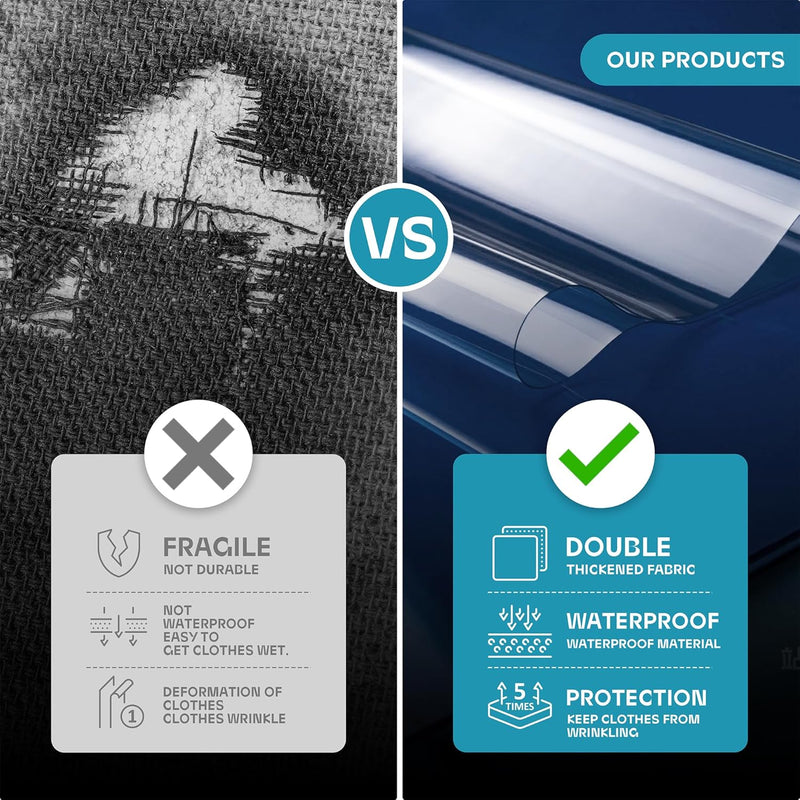 Heavy-Duty Reis Kledingzak met Helder Venster & Accessoires Vakken